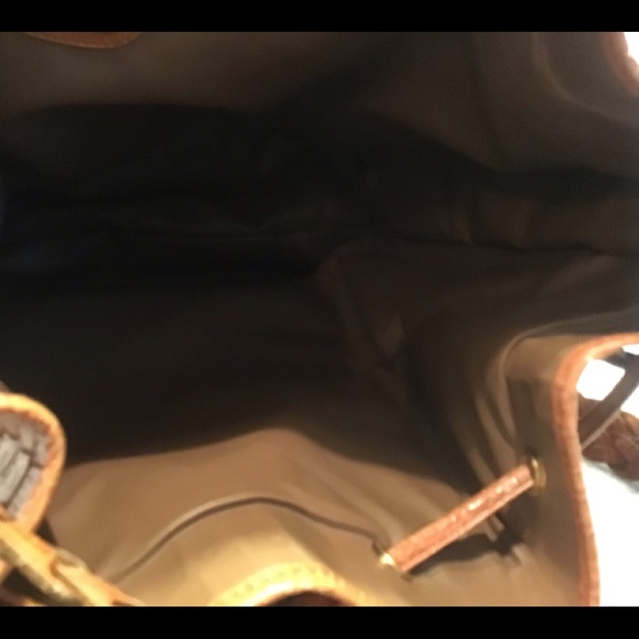 Auth Fendi Leather Croc Drawstring Hobo Bag XL - Picture 13 of 16